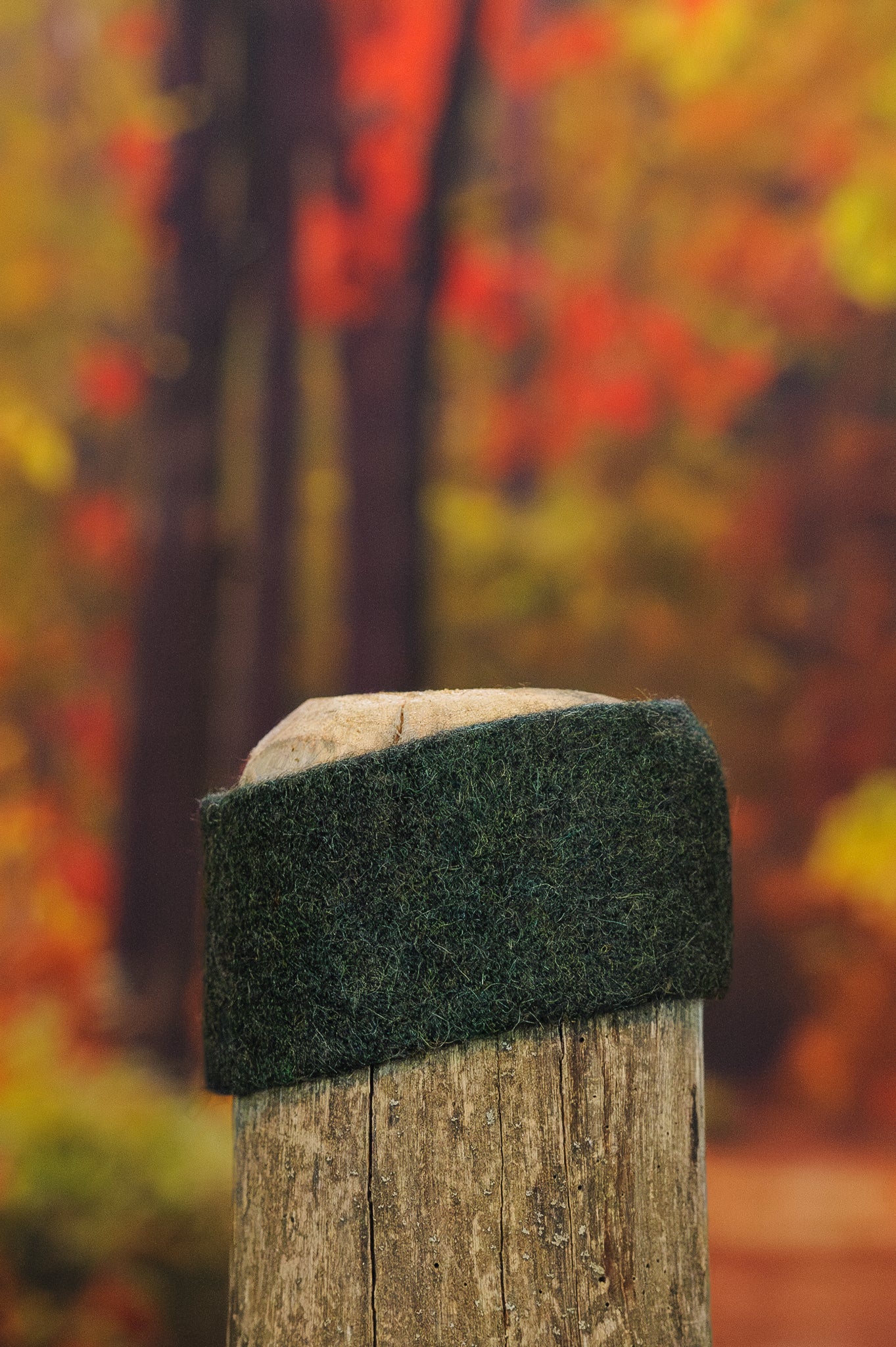 Bandeau en alpaga uni - Olive