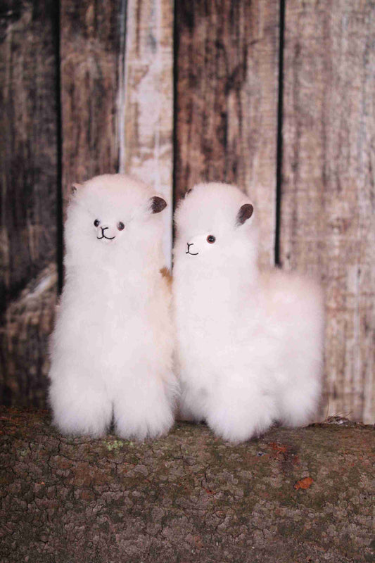 Peluche alpaga debout 11" - Blanc