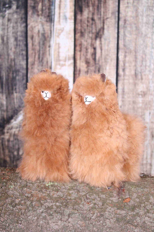 Peluche alpaga debout 11" - Caramel