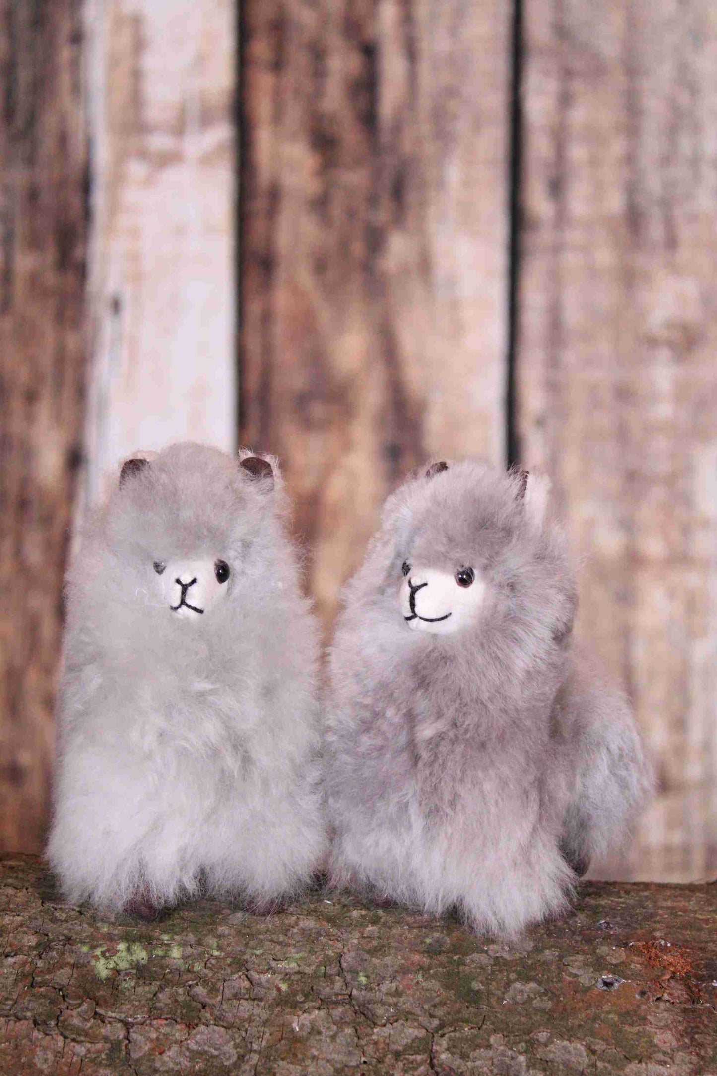 Peluche alpaga debout 6" - Cendré