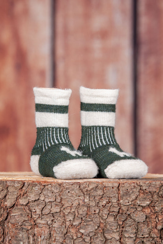 Bas en alpaga Tradition DNA kaki - enfant