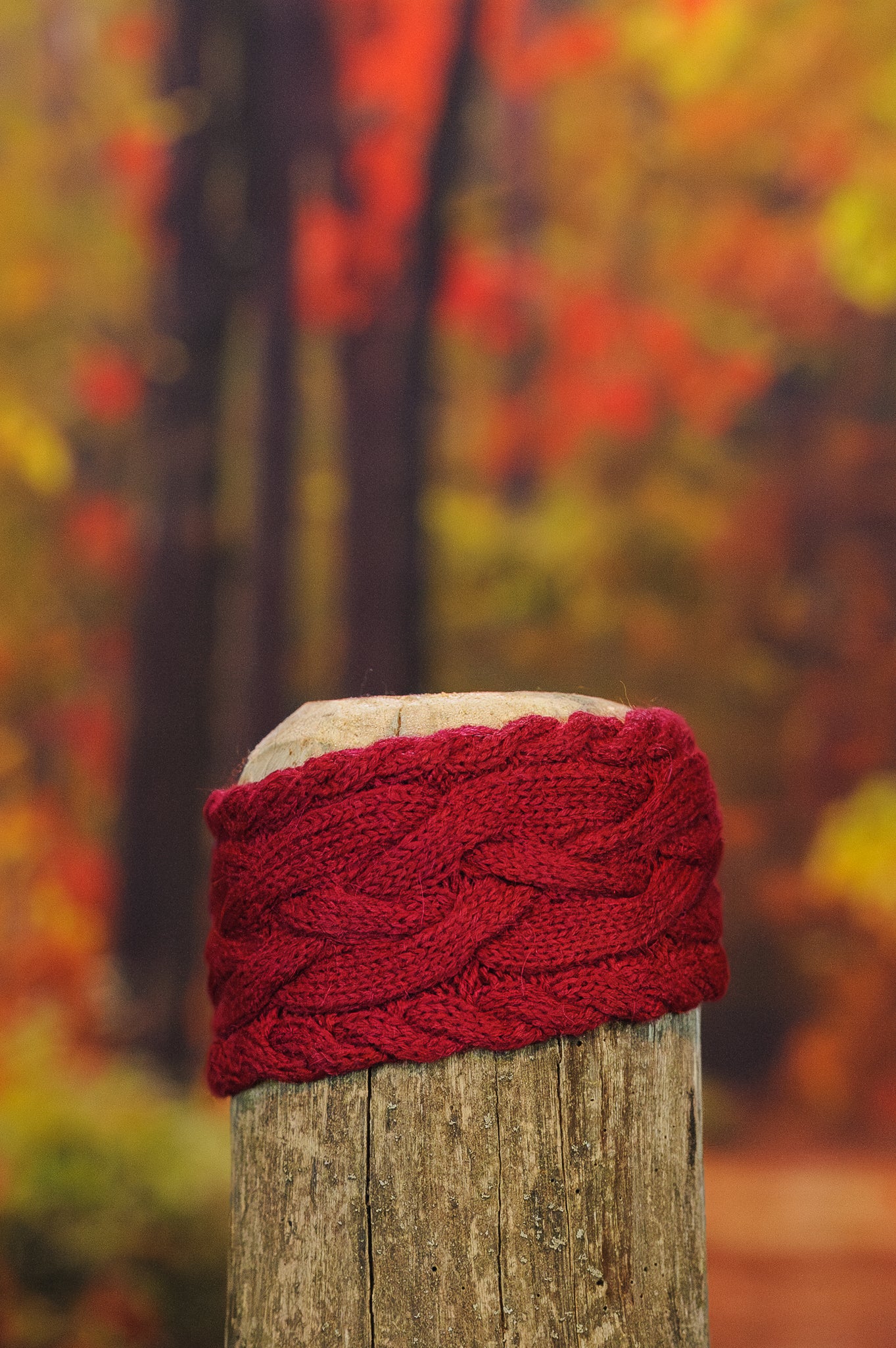 Bandeau en alpaga torsadé - Bourgogne