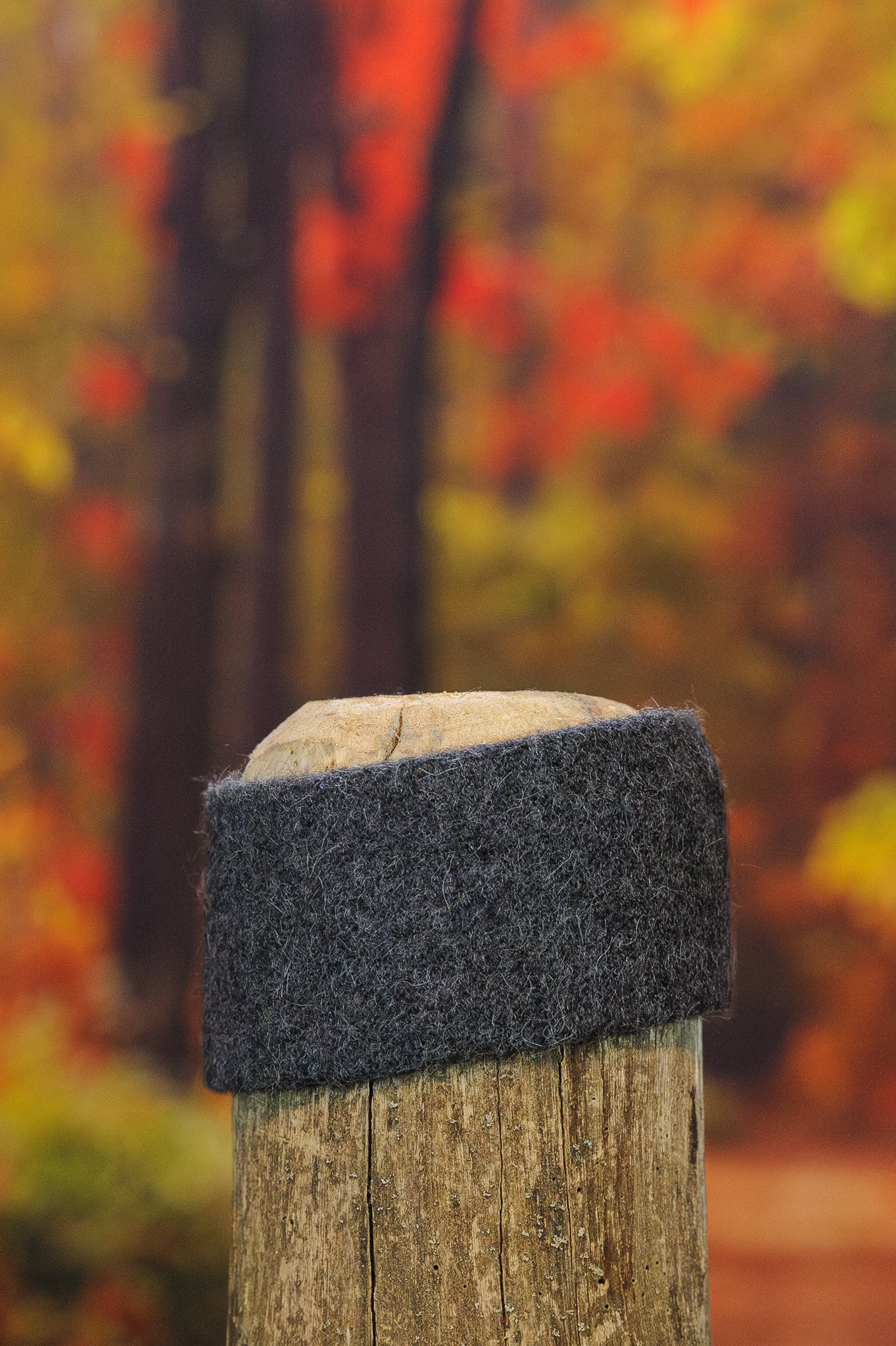 Bandeau en alpaga uni - Charbon