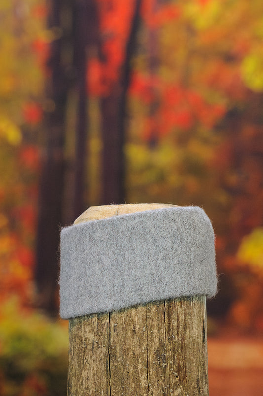 Bandeau en alpaga uni - Gris