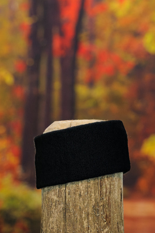 Bandeau en alpaga uni - Noir