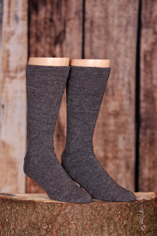 DNA City Socks in Alpaca - Charcoal