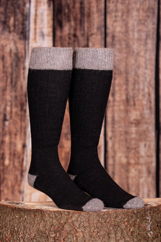 Alpaca Ski/Snowboard Socks - Black