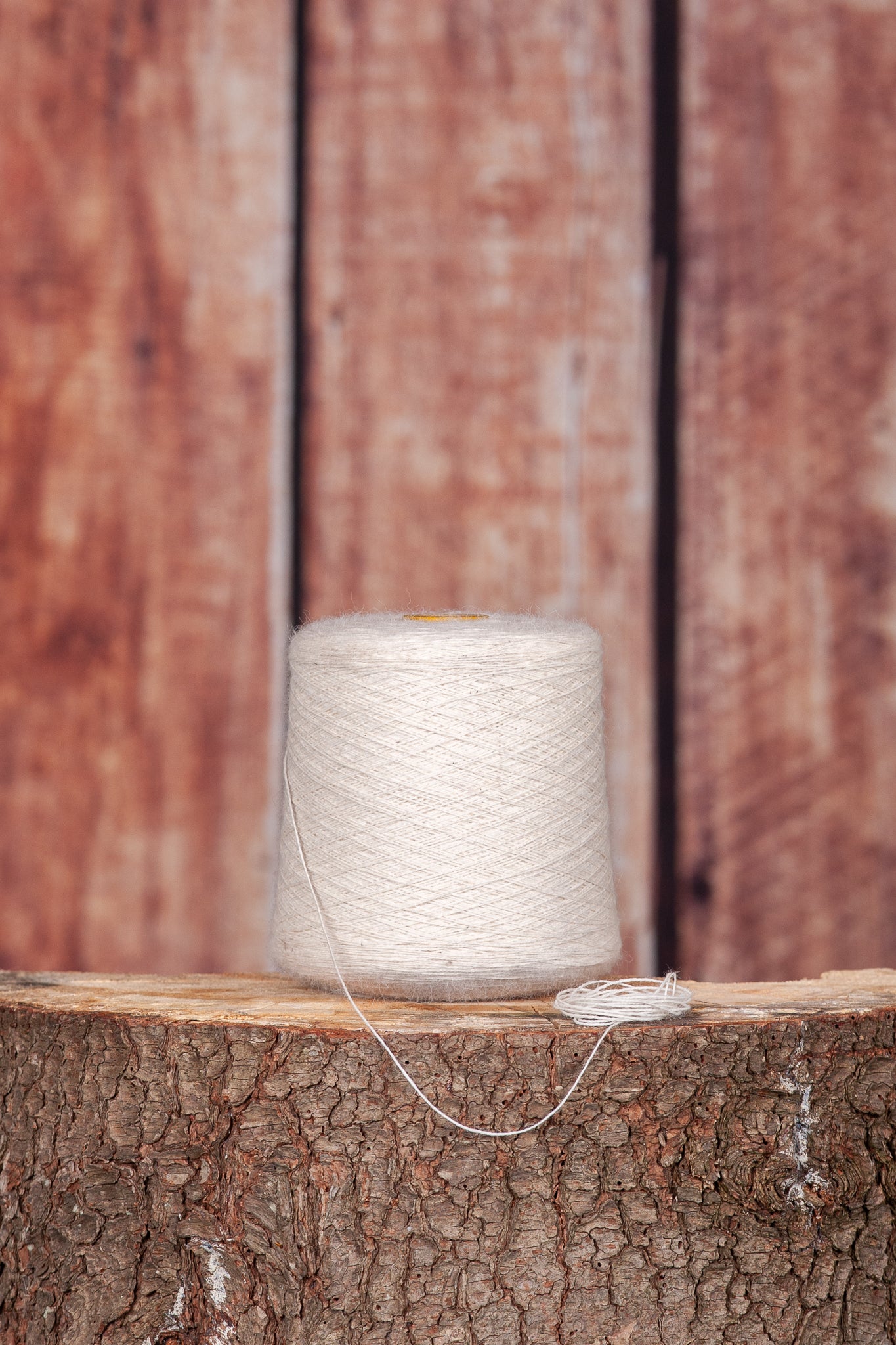 Fil d’alpaga blanc 3/14 pour tissage – 1 kg